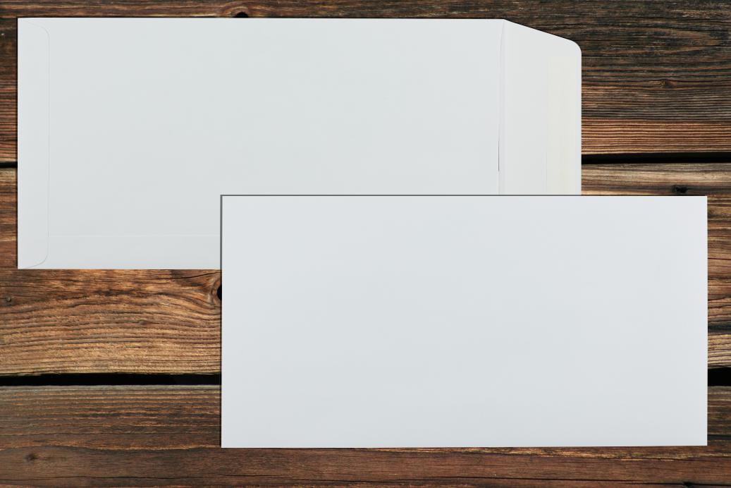 Versandtaschen 160x310 mm Haftklebend Weiß 120 g/qm